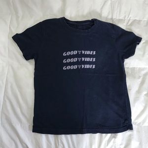 Brandy Melville good vibes t shirt